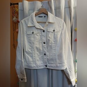 Women's White Denim Jacket